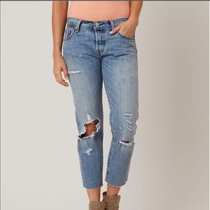 Levi’s 501 CT distressed jeans